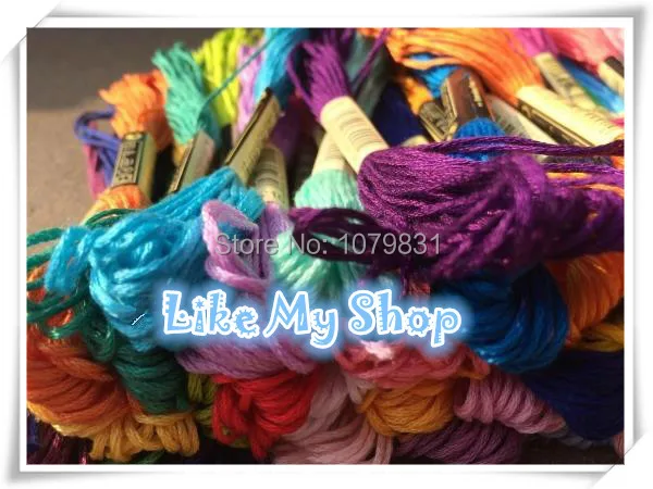 Нить для вышивки крестиком DMC из полиэстера и хлопка 100 шт./компл. бесплатная