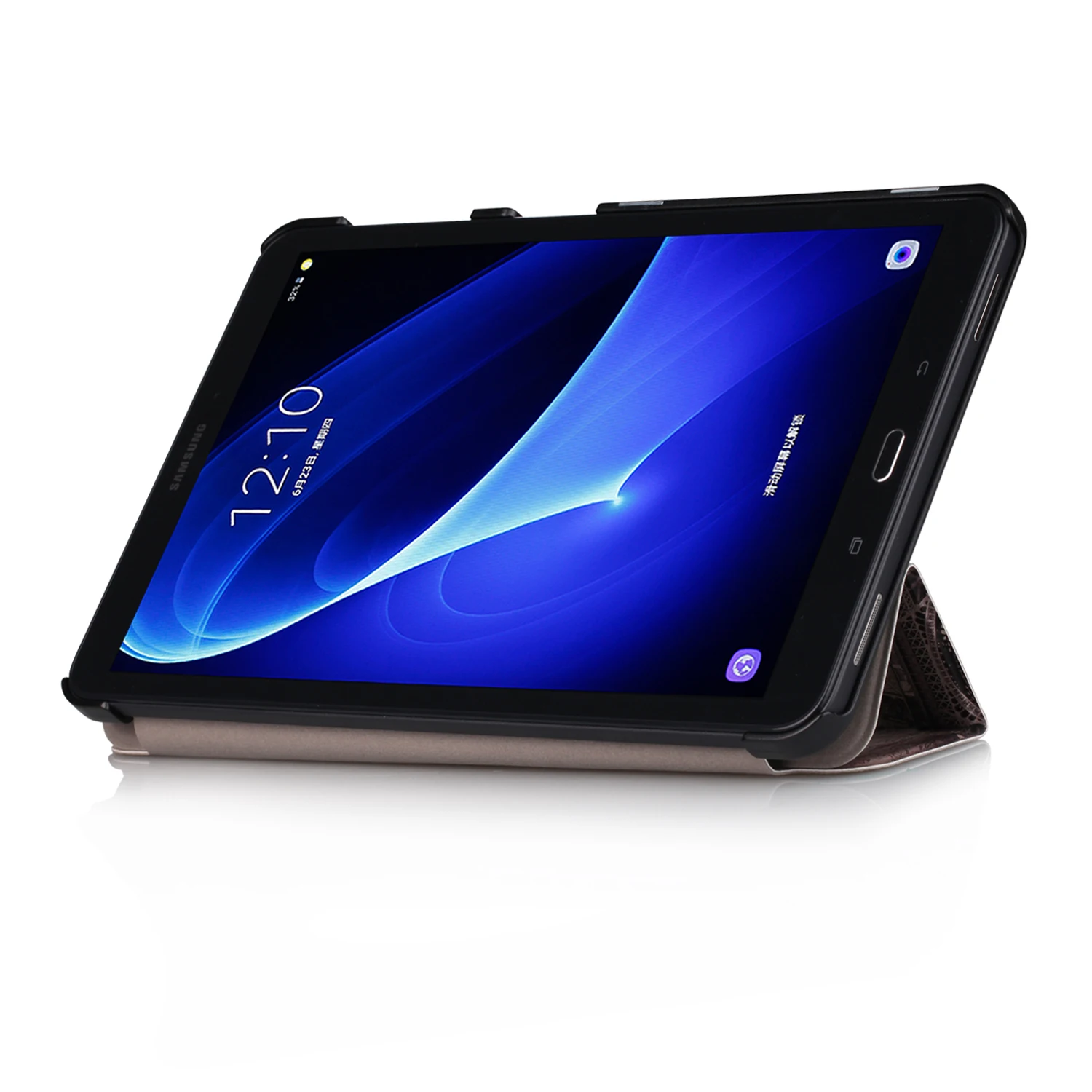 Чехол из искусственной кожи для samsung Galaxy Tab A 10,1 T585 SM-T580, ультратонкий Магнитный смарт-чехол с подставкой+ стилус+ пленка