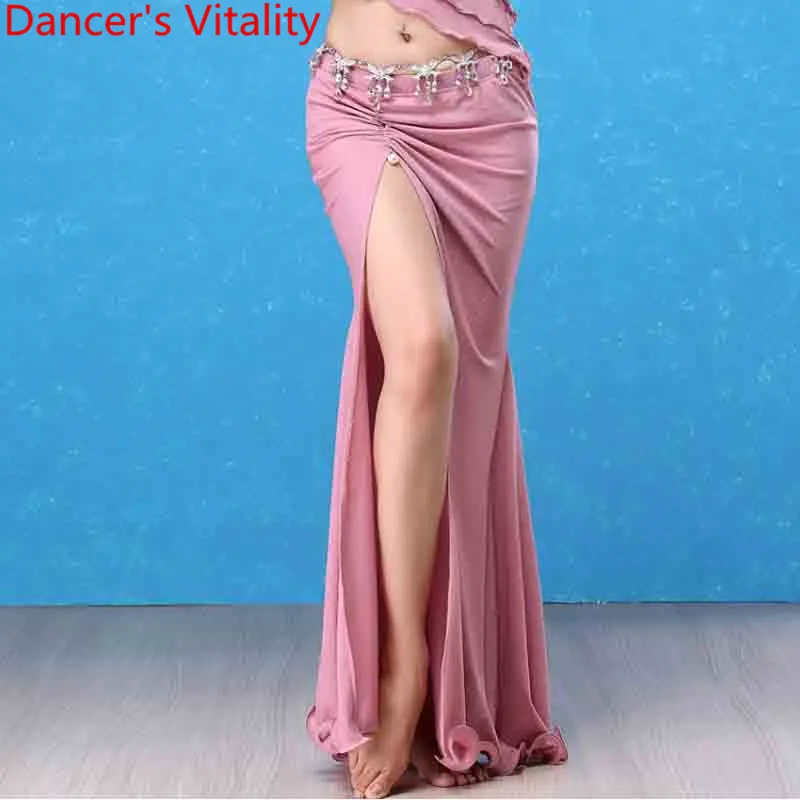 Skirt Shorts No Belt Зимний модный костюм для танца живота восточные Индийские танцы с вырезами из бисера длинная юбка для женщин леди девушки танец живота одежда - Цвет: Skirt Shorts No Belt
