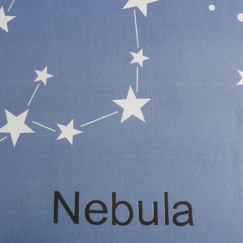 1pc Blue Space Nebula Printed Duvet Cover with Zipper Twin Full Queen King Quilt Cover Comforter Case Bedding Set Bedclothes Hot