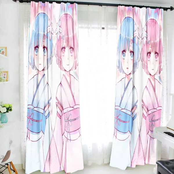 Новый домашний текстиль Октябрь Re:Zero Аниме Rem & Ram 150*200 см молочная проволочная