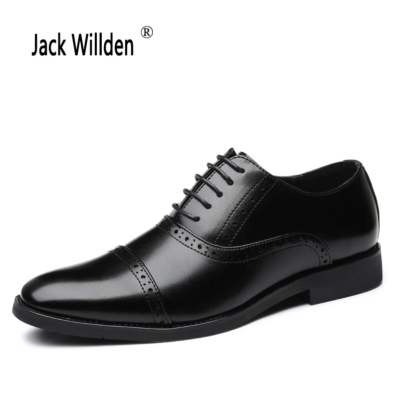 Jack Willden/мужские деловые модельные кожаные туфли; итальянские классические броги; Мужская официальная обувь; роскошные свадебные туфли; мужские оксфорды размера плюс 48