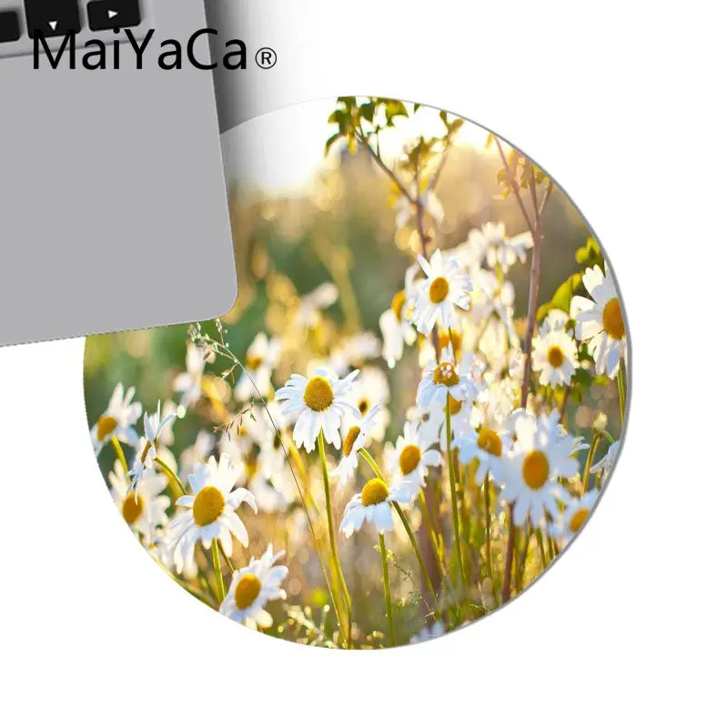 MaiYaCa Новый дизайн маленькая Маргаритка резиновая мышь прочная настольная
