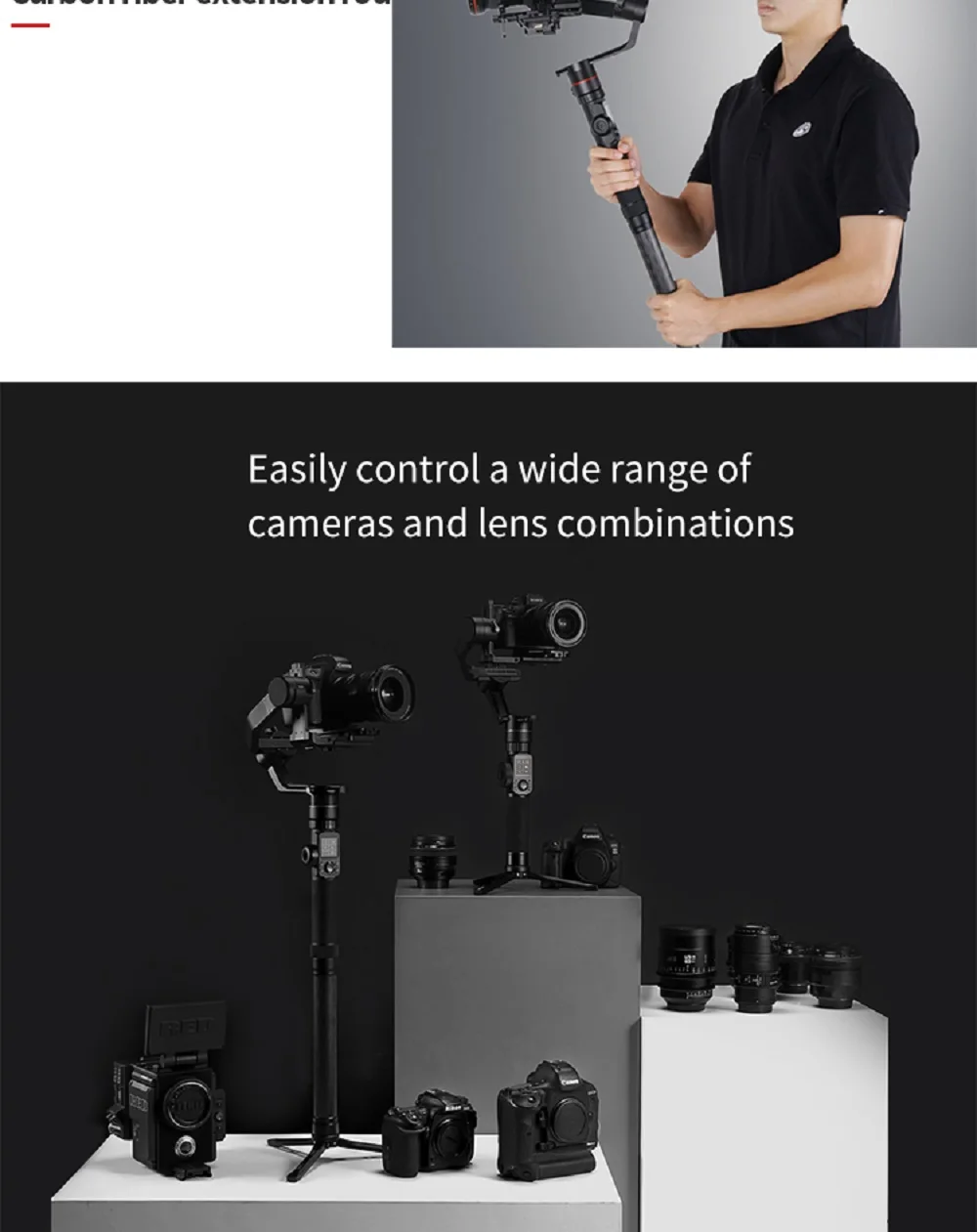 FeiyuTech AK2000 3-осевой Камера ручной шарнирный стабилизатор для камеры GoPro MaxLoad 2,8 кг для Nikon D850 sony A9 A7III A7S A7R Canon 5diii 5DSR