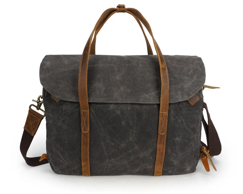 

Nesitu Vintage Army Green Grey Coffee Canvas Men Briefcase A4 Office Portfolio Business Travel Women Man Messenger Bags M3285