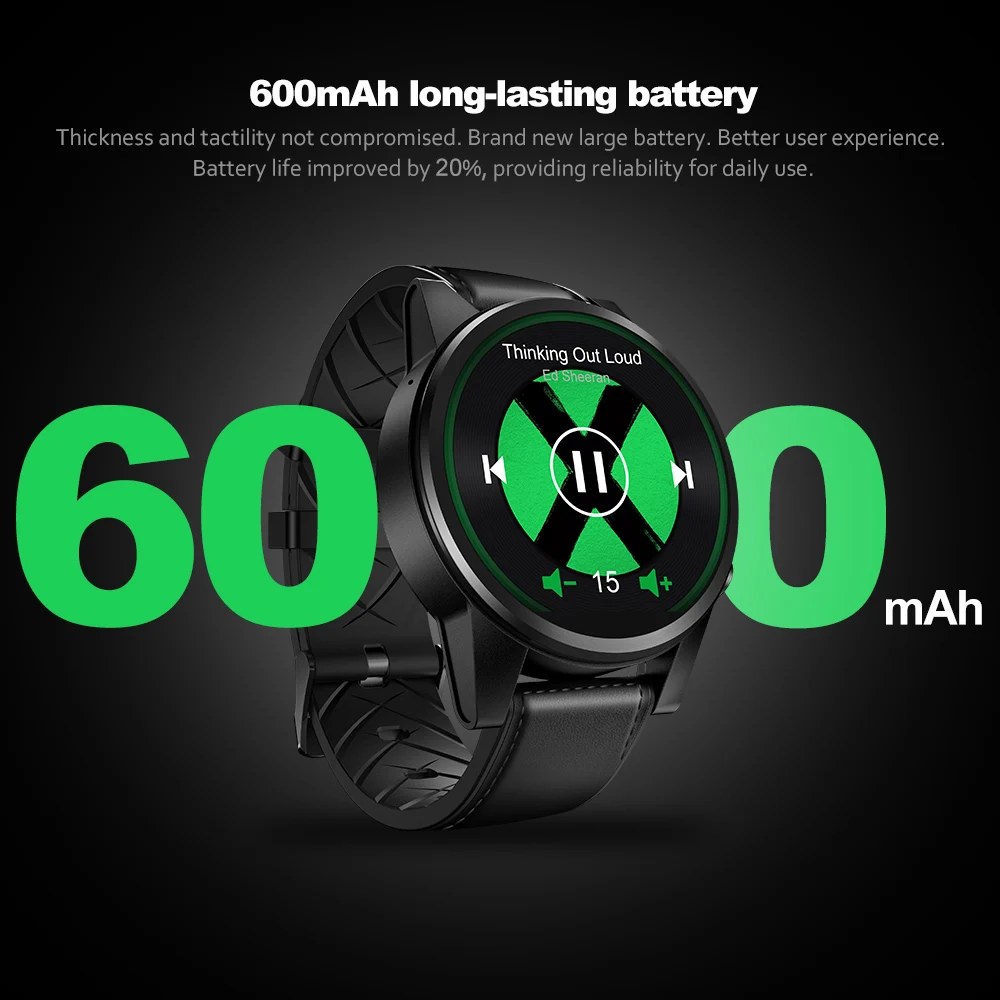 Zeblaze Thor 4 PRO 4G Android смартфон GPS часы мужские гибридные кожаные ремни