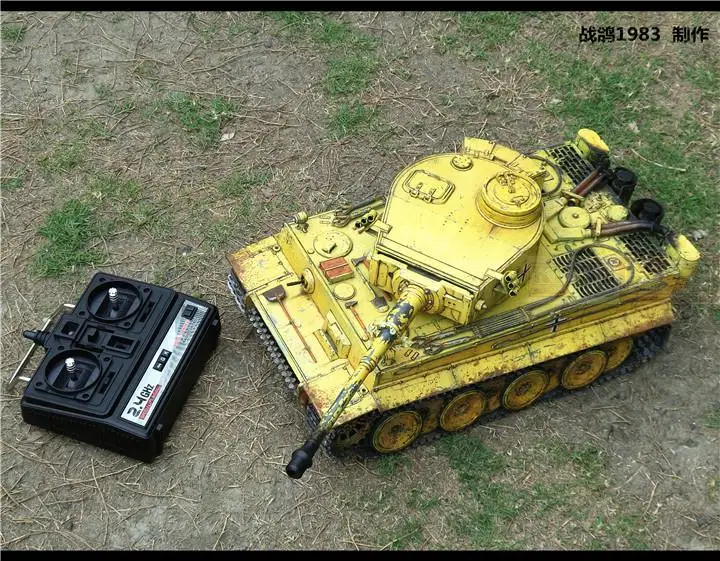 KNL HOBBY Heng Long, 1:16 Tiger радиоуправляемая модель танка пульт дистанционного управления автомобильный корпус литейное Тяжелое покрытие краски, чтобы сделать старый