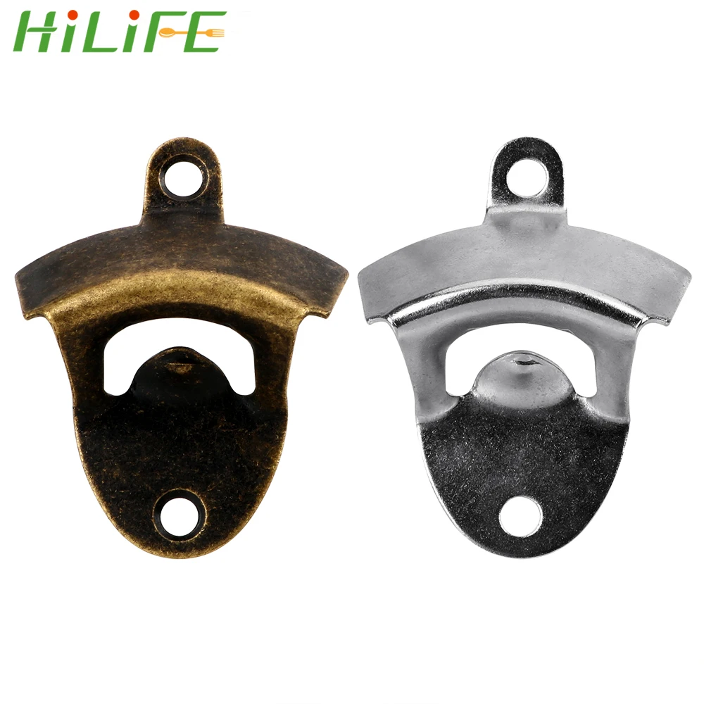HILIFE открывалка для пивных бутылок консервных банок настенная бронзовая крышки