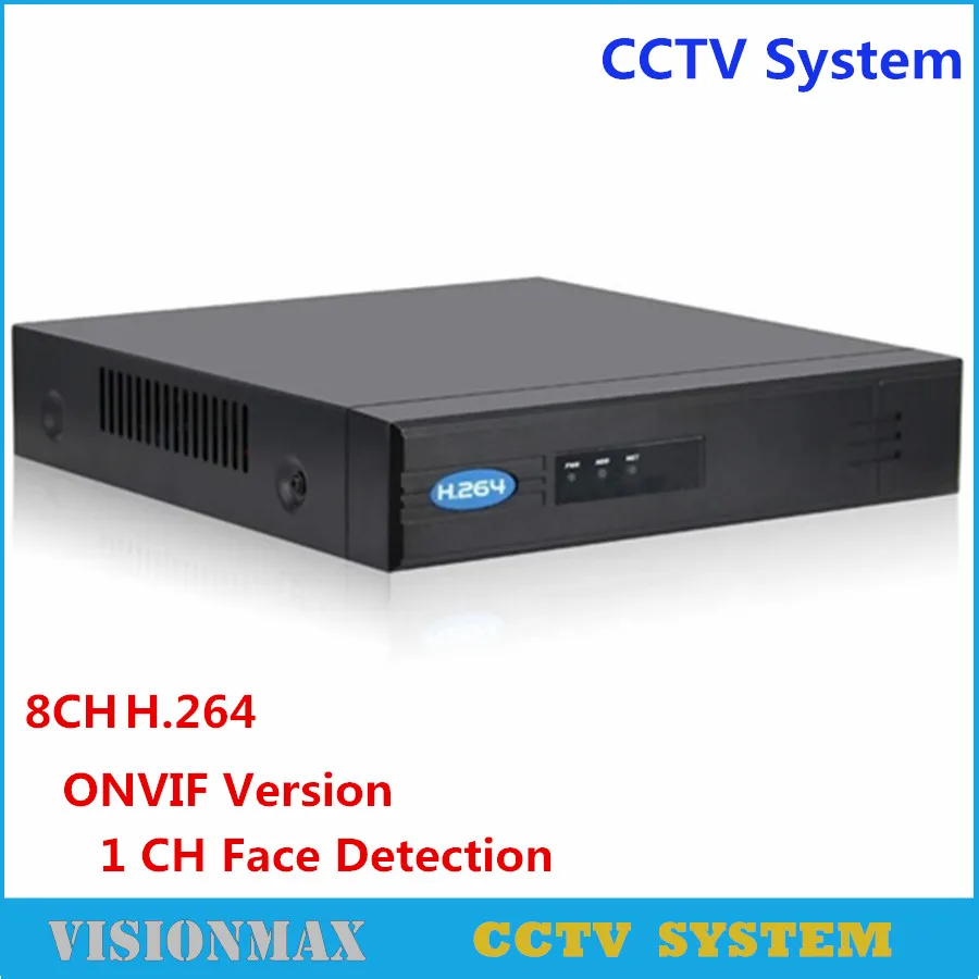 HD 8ch PoE NVR H.264 Onvif WDR обнаружения аварийных сигналов ИК HDD DNR P2P воспроизведения HDMI VGA