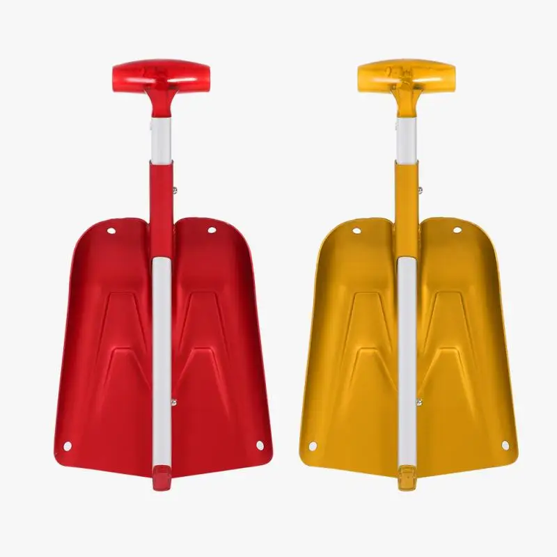 Портативная телескопическая лопата для снега из алюминиевого сплава зимние