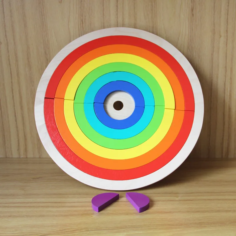 Oyuncak Монтессори Brinquedos красочные деревянные блоки игрушки детские креативные