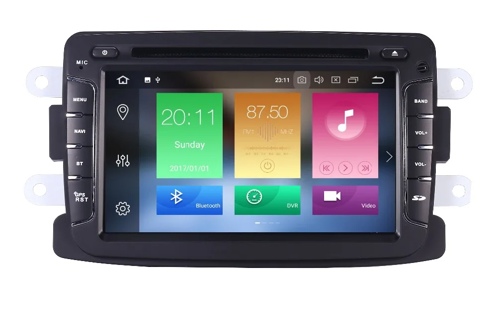 Автомобильный DVD плеер 4 Гб + 64 7 дюймов Android 10 для Renault Dacia Sandero Duster Lada Xray 2 Logan 4G WIFI GPS