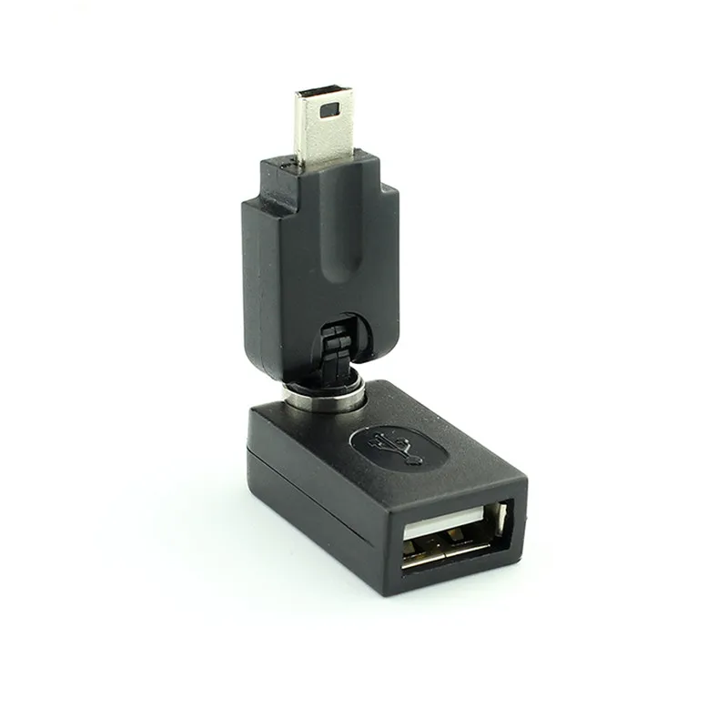 Мини USB к 2 0 Женский 180X360 гибкий Угловой 360 градусов вращающийся мини otg