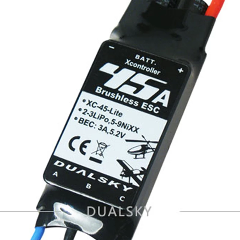 DualSky Xcontroller Lite бесщеточный ESC 12A 22A 45A 65A для радиоуправляемой модели самолета с