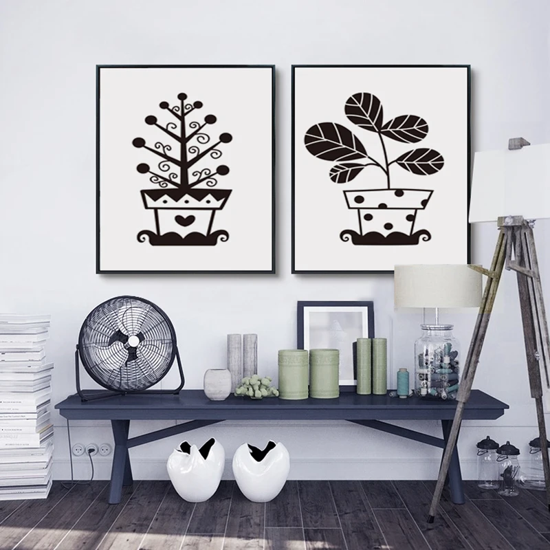 Элегантный поэтический фон в горшечном растении темные облака дождь