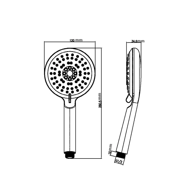 JOMOO Насадки для душа 5 Jet лакированной Showerhead полива экономии воды высокой Давление осадков ручной Ванная комната Водопад Ванна опрыскиватель