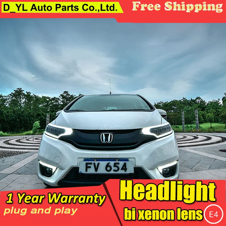 Светодиодный налобный фонарь для Honda Fit головной светильник s 2016 Все светодиодный