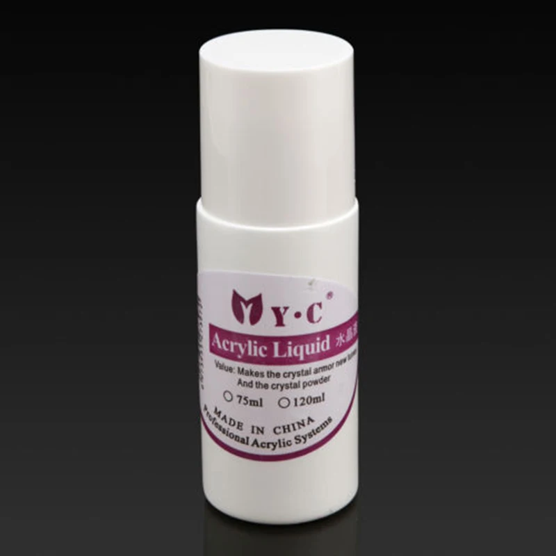 Pro Полный акриловый порошок Жидкость дизайн ногтей комплект блок кисточка для