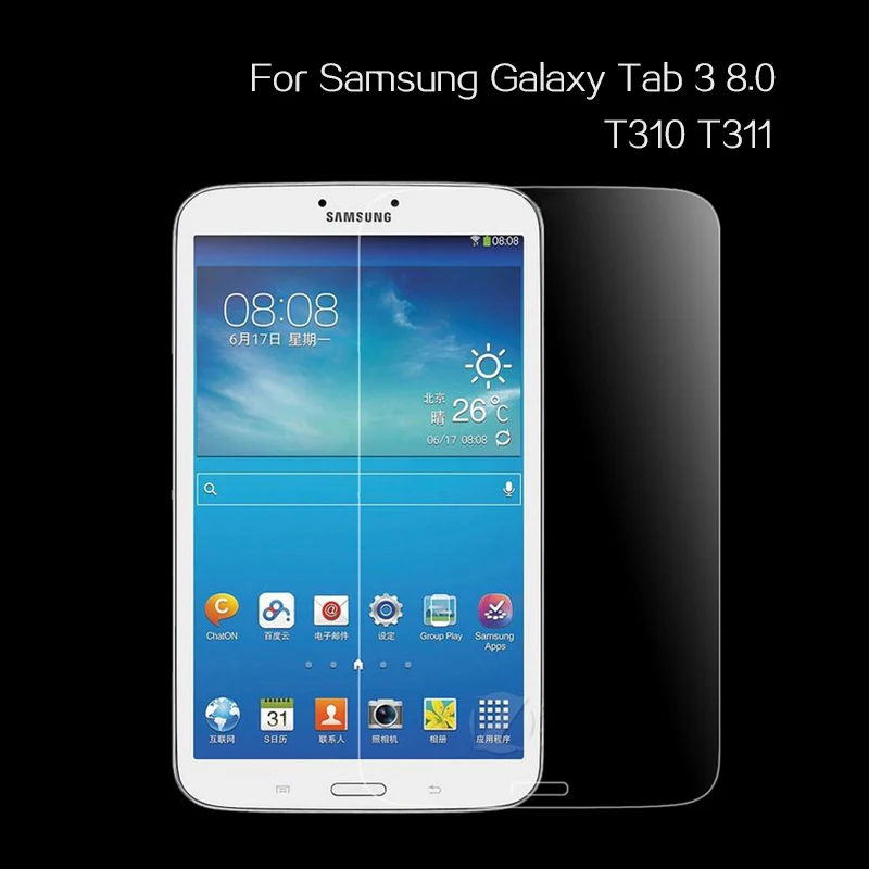 2 шт. Закаленное стекло протектор экрана для Samsung Galaxy Tab 3 8 0 T310 T311 Tablet закаленная