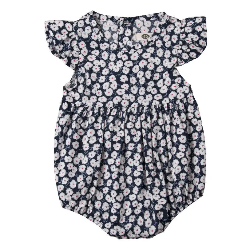 

Pudcoco 2019 Flower Newborn Baby Girl Rompers Summer Baby Girls Clothing Floral Ruffles Rompers Jumpsuit Playsuit Kids Outfits