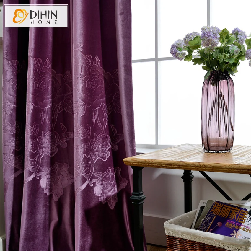 Лидер продаж роскошные жаккардовые современный бархат Материал окна лечение