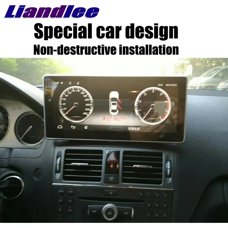 Автомобильный мультимедийный плеер Liandlee NAVI CarPlay адаптер для Mercedes Benz C Class MB W204 2007~ Автомобильный радиоэкран gps навигация