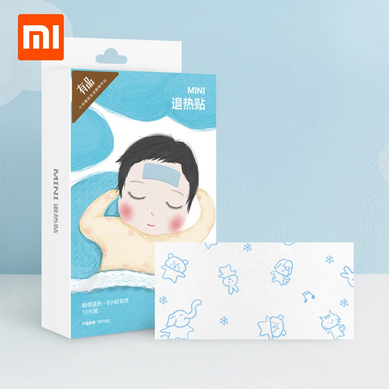 Xiaomi здравоохранения охлаждающая гелевая повязка iHealth мини лихорадка антипиретические приклеивает 10 шт./кор. медицинского младенца лихорадка Обезболивание накладка