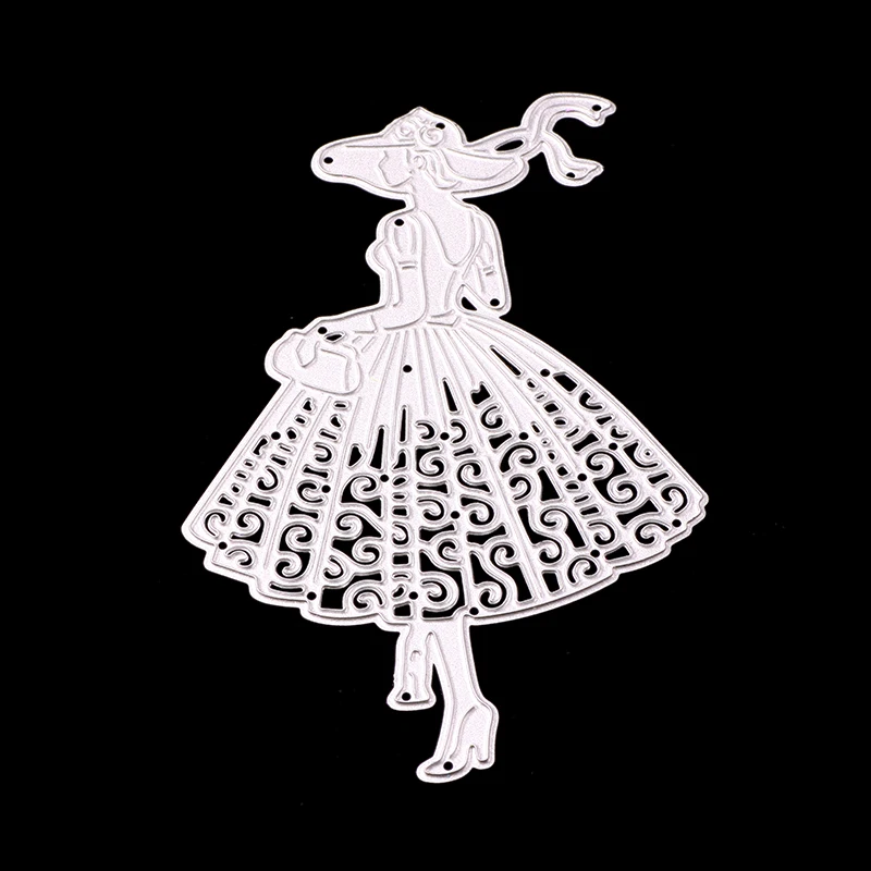 

SCD994 Girl Metal Cutting Dies For Scrapbooking Stencils DIY Album Cards Decoration Embossing Folder Die Cuts Tool Template New