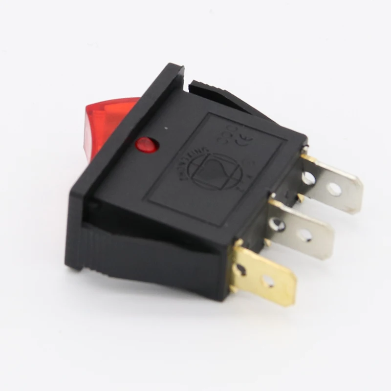 5 шт./лот красный светодиод 3PIN SPST вкл./ВЫКЛ. G132 кулисный переключатель для лодки