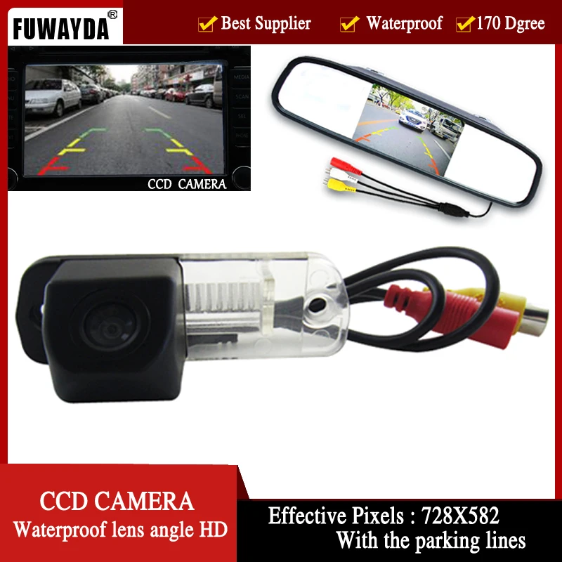 Камера заднего вида FUWAYDA для Benz C-Class W203 E-Class W211 CLS-Class 300 W220 R350 R500 ML350color 4 3-дюймовый