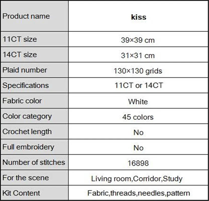 Набор для вышивки крестом kiss boy girl мультяшный Декор дома рассчитан на печать