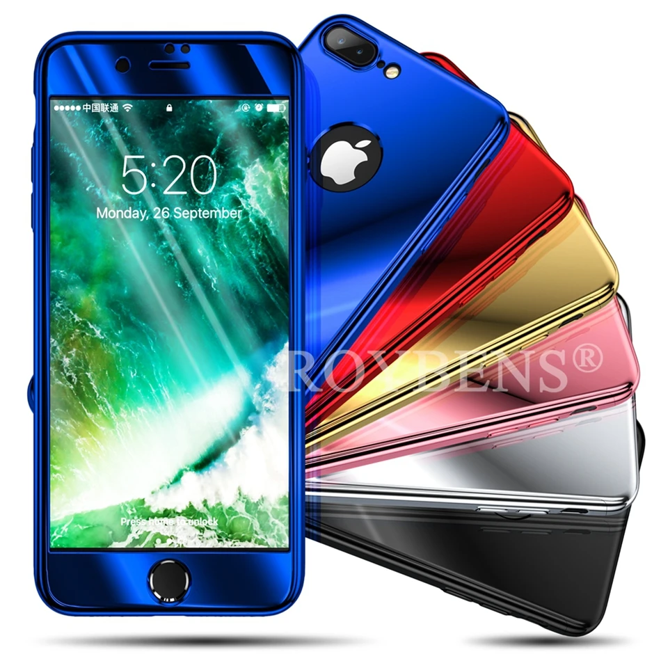 Роскошный чехол для iPhone 7 8 милый зеркальный с металлическим эффектом 6 6S Plus