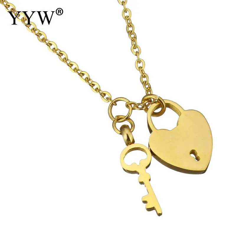 Женское Ожерелье из нержавеющей стали позолоченное ожерелье украшения цепочка