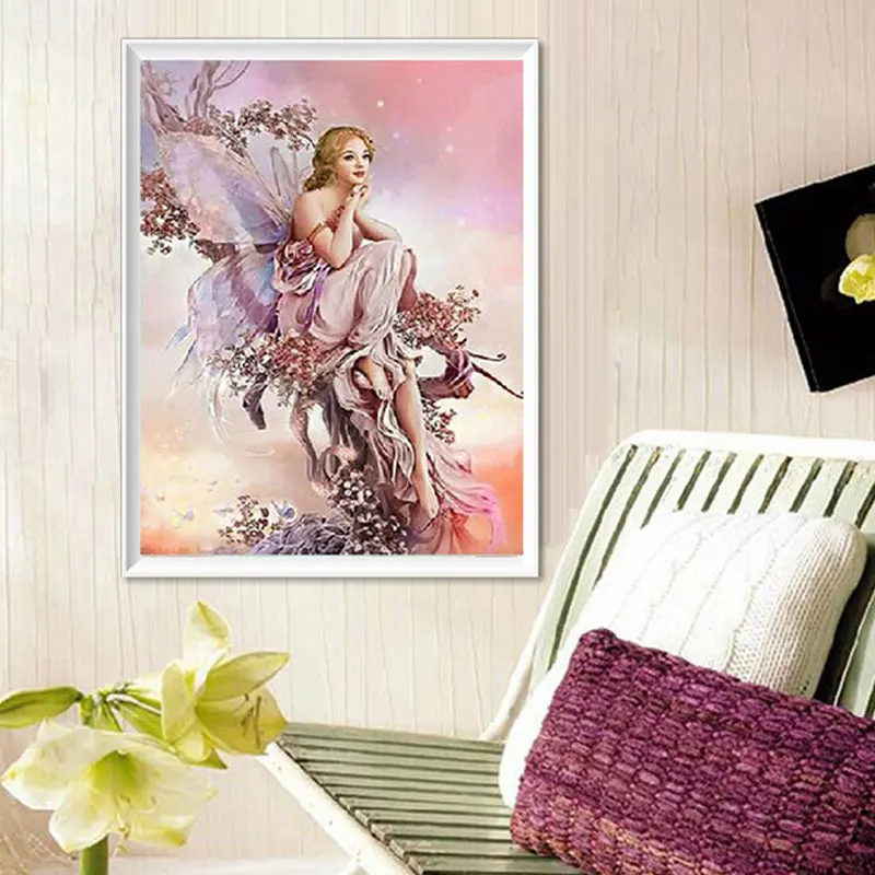 Full Diamond Angel Embroidery 5D Painting Square Rhinestone Cross Stitch DIY Craft 32cm*45 cm | Дом и сад