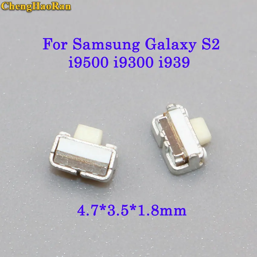 ChengHaoRan 10 шт. кнопка включения громкости для Samsung Galaxy S2 S3 S4 i9500 i9300 i939 i747 D71 4 7*3 5*1 8