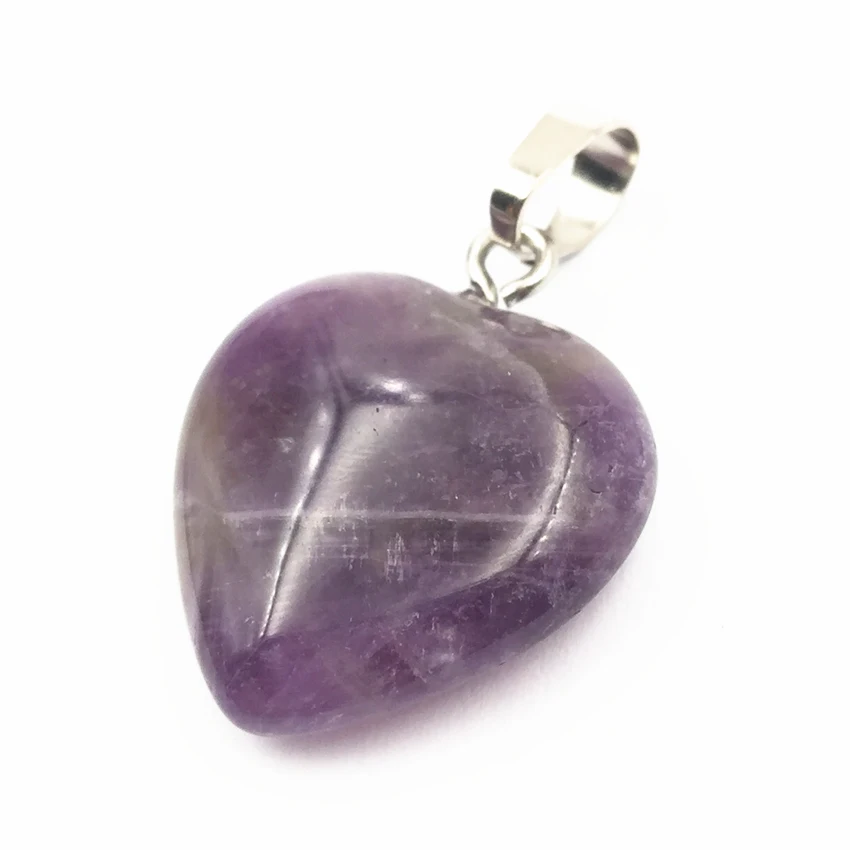 Оптовая продажа 2 шт. подвеска в виде сердца из натурального камня 20 мм подвески