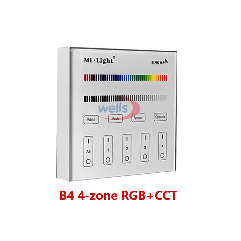 Miboxer B1/B2/B3/B4 2 4G 4 зонная умная сенсорная панель светодиодный регулятор яркости для