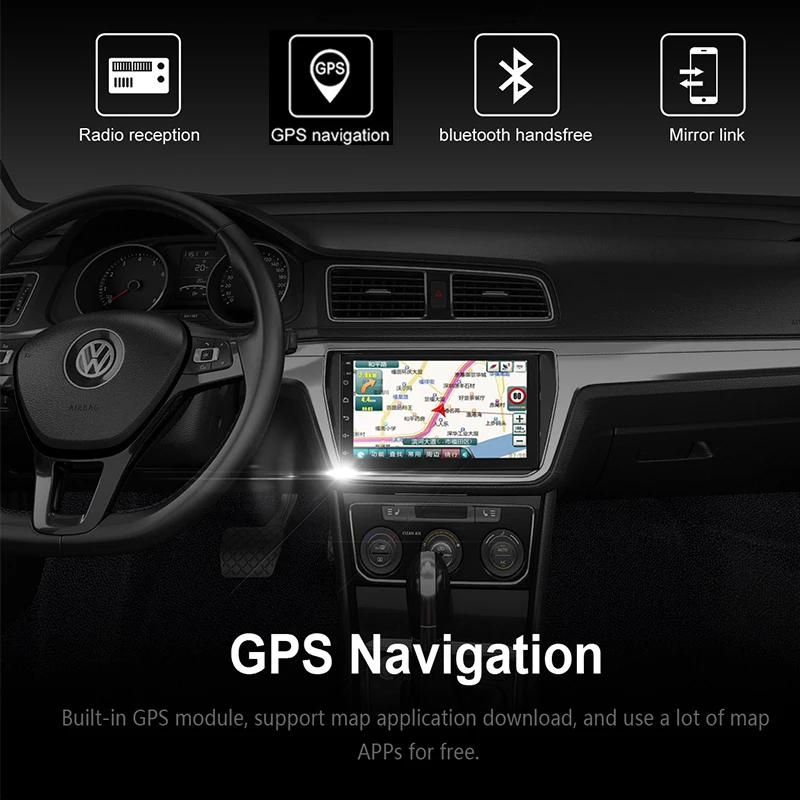Автомагнитола 2 Din GPS Android 8 0 универсальный мультимедийный видеоплеер 7 дюймов 2din mp5