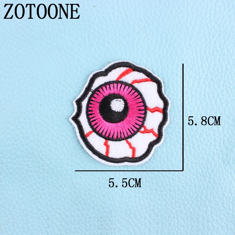 ZOTOONE панк рок модные джинсы патч череп значок 1 шт. железная или сшитая ткань наклейка для одежды значок вышитые аппликации DIY - Цвет: PE0859
