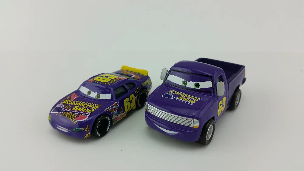 Disney Тачки № 63 трансягодный сок пикап &amp Car 1:55 литья под давлением мета игрушечный
