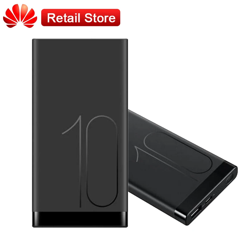 HUAWEI AP09Q 10000 мАч 9 В/2A двухсторонняя Быстрая зарядка power Bank type C кабели для Note 10 P20 Honor
