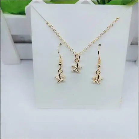 D 65 (ожерелье + серьги) новые женские украшения для девочек на день рождения