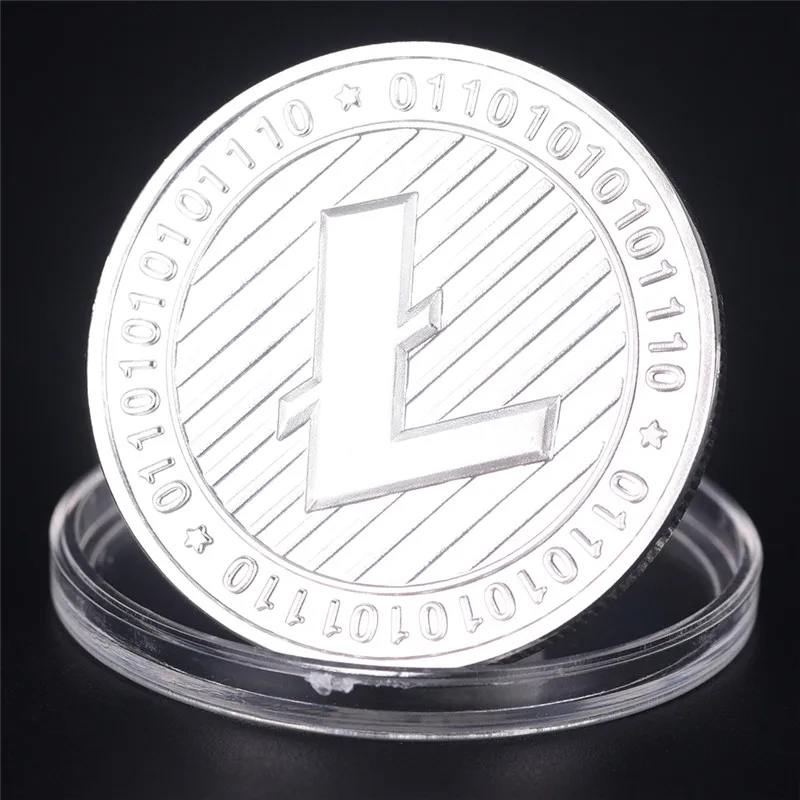 Золотистые/Серебристые монеты Litecoin коллекция валют физических подарков