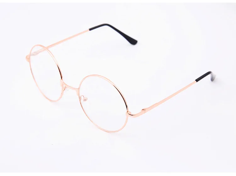 Round Glasses Frame Woman Men Retro Myopia Optical Frames Metal Clear lens Black Silver Gold Eyeglasses Oculos De Grau | Аксессуары для