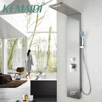 kemaidi shower panel new shower column solid brass bathroom rainfall shower head whand sprayer faucet shower set faucets