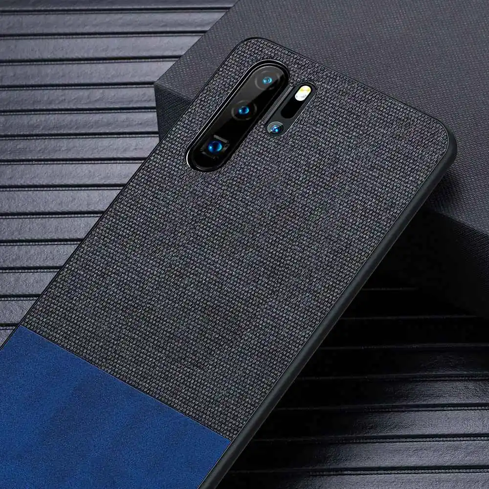 KISSCASE цветной тканевый кожаный чехол для Huawei Mate 20 10 Lite Pro деловой Y9 2019 Y6 2018 Honor 9 |