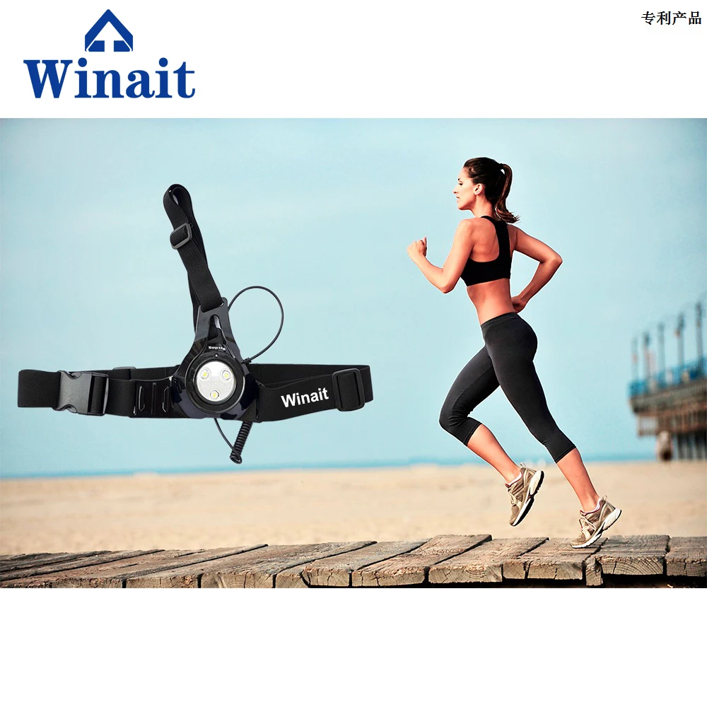

Спортивные светодиодные лампы Winait с подсветкой sos/Лучшая нагрудная одежда для бега с подсветкой, ночной ремень для бега с подсветкой для экш...