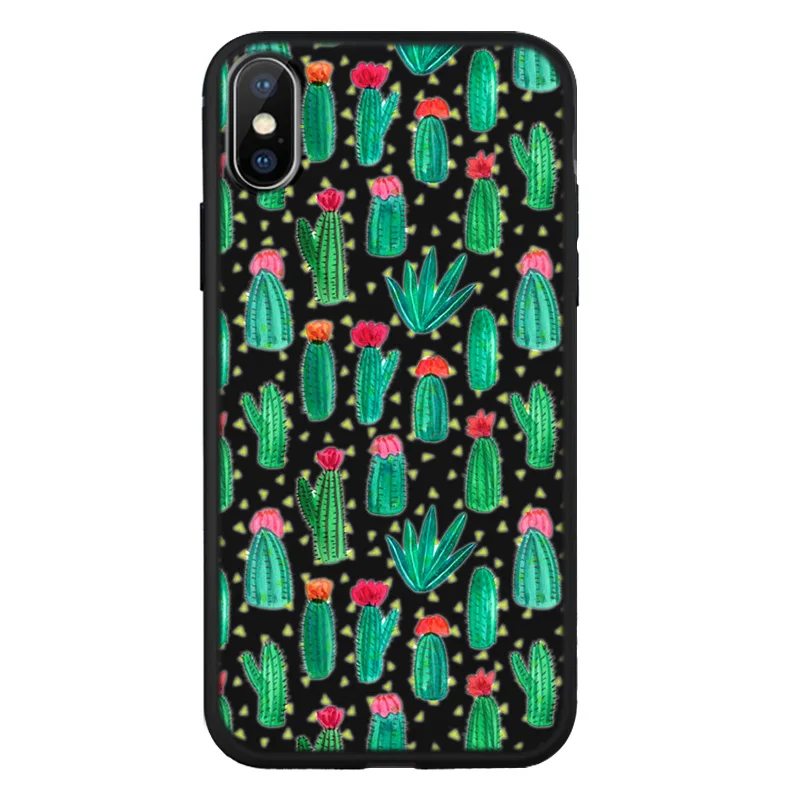 sakura Flower Japan Cherry blossoms Funny Black silicone Phone Case Colorful Cover for iPhone 8 7 6 6S Plus X XS XR MAX Z648 |