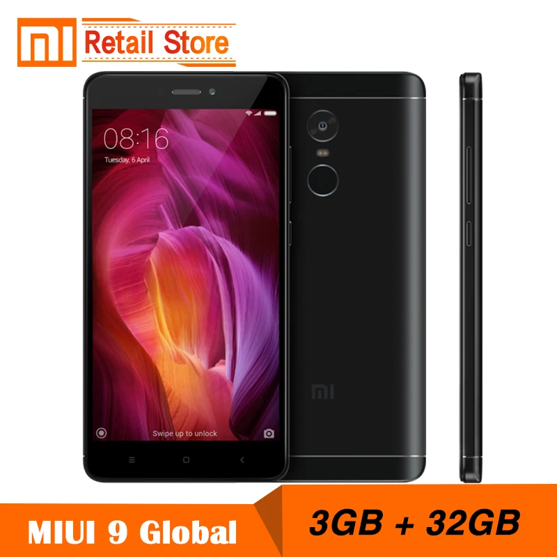 Глобальная версия Xiaomi Redmi Note 4 Snapdragon 625 Octa Core Процессор 3 ГБ Оперативная память 32