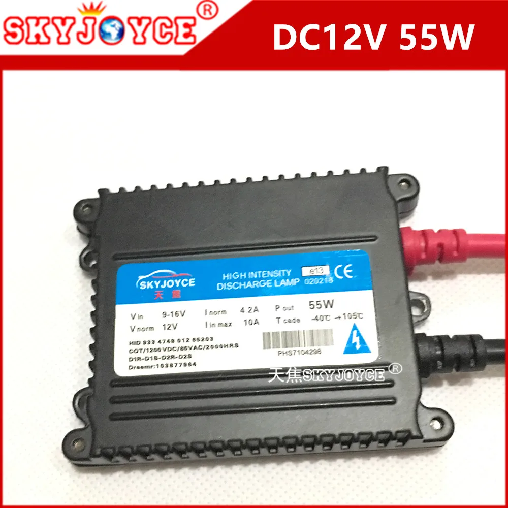 DC12V hid ксенон балласт 55 Вт Цифровой Тонкий скрытый блок электронный зажигания